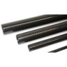 Tube carbone drapé 28x25x1000mm