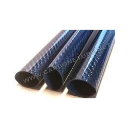 Tube carbone ovale drapé 31x22.5x1000mm