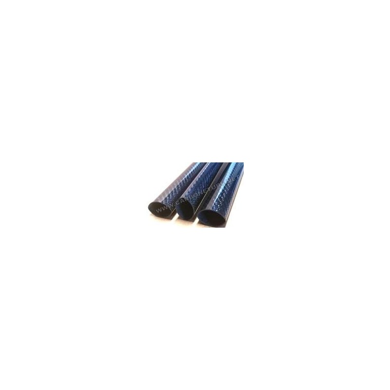 Tube carbone ovale drapé 31x22.5x1000mm