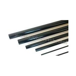 Tube fibre de verre drapé 4x2x2000mm NOIR